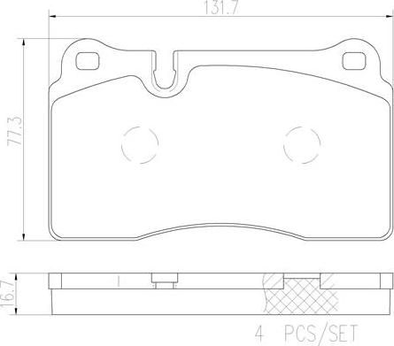 Brembo P85110N - Kit pastiglie freno, Freno a disco www.autoricambit.com