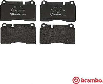 Brembo P 85 110 - Kit pastiglie freno, Freno a disco www.autoricambit.com