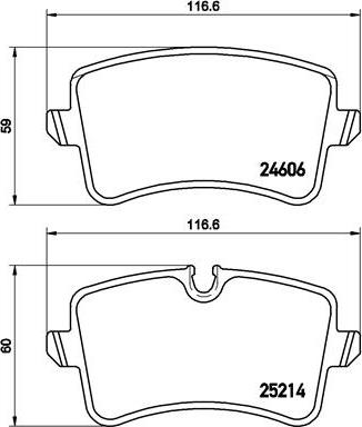 Brembo P 85 117 - Kit pastiglie freno, Freno a disco www.autoricambit.com