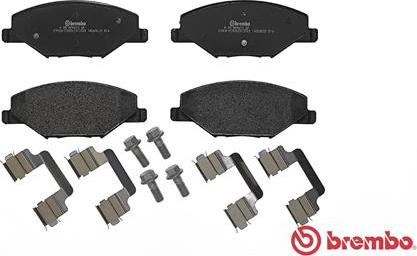 Brembo P 85 121 - Kit pastiglie freno, Freno a disco www.autoricambit.com