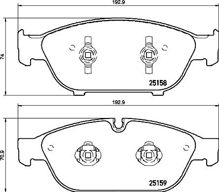 Brembo P 85 127 - Kit pastiglie freno, Freno a disco www.autoricambit.com