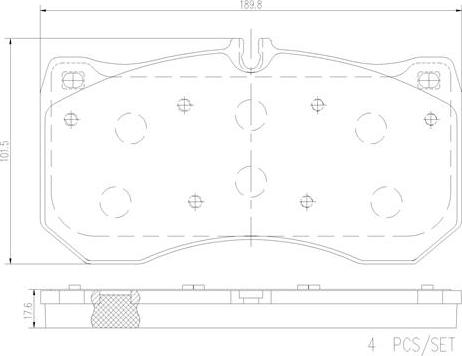 Brembo P85175N - Kit pastiglie freno, Freno a disco www.autoricambit.com