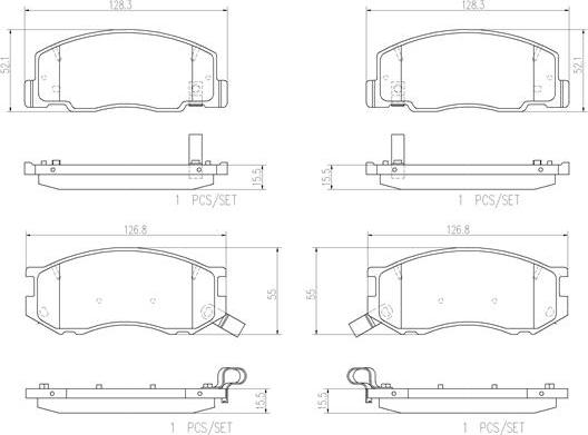 Brembo P83093N - Kit pastiglie freno, Freno a disco www.autoricambit.com