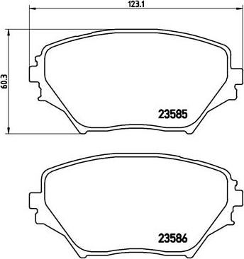 Brembo P 83 055 - Kit pastiglie freno, Freno a disco www.autoricambit.com