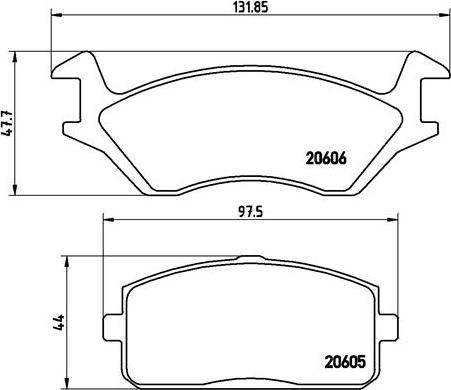 Brembo P 83 004 - Kit pastiglie freno, Freno a disco www.autoricambit.com