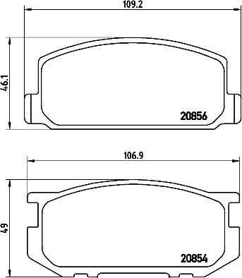 Brembo P83005N - Kit pastiglie freno, Freno a disco www.autoricambit.com