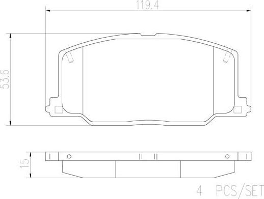 Brembo P83016N - Kit pastiglie freno, Freno a disco www.autoricambit.com