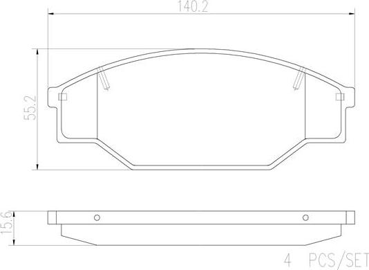 Brembo P83013N - Kit pastiglie freno, Freno a disco www.autoricambit.com