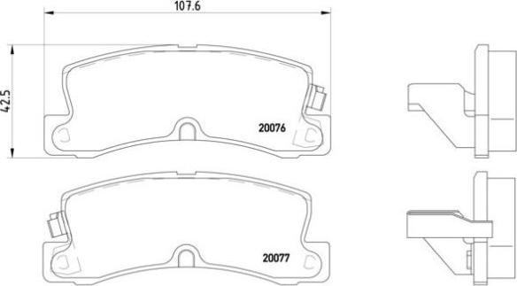 Brembo P 83 017 - Kit pastiglie freno, Freno a disco www.autoricambit.com