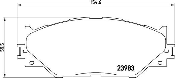 Brembo P 83 074 - Kit pastiglie freno, Freno a disco www.autoricambit.com