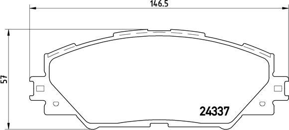 Brembo P 83 071 - Kit pastiglie freno, Freno a disco www.autoricambit.com