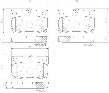 Brembo P83073N - Kit pastiglie freno, Freno a disco www.autoricambit.com