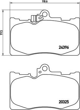 Brembo P 83 072 - Kit pastiglie freno, Freno a disco www.autoricambit.com