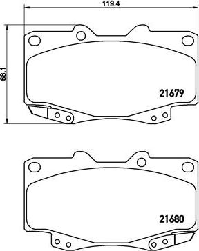 Brembo P 83 151 - Kit pastiglie freno, Freno a disco www.autoricambit.com