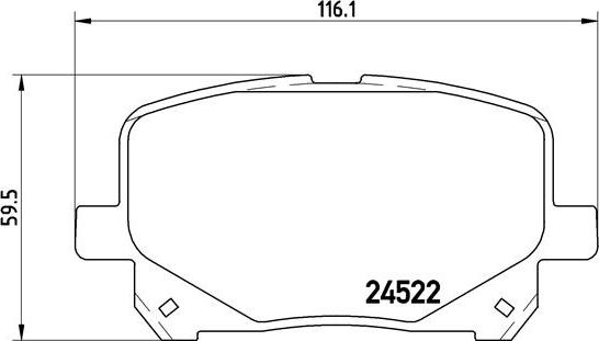 Brembo P 83 100 - Kit pastiglie freno, Freno a disco www.autoricambit.com