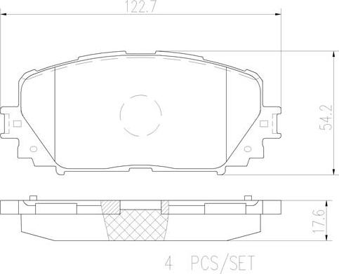 Brembo P83101N - Kit pastiglie freno, Freno a disco www.autoricambit.com