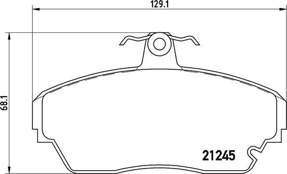 Brembo P 82 001 - Kit pastiglie freno, Freno a disco www.autoricambit.com