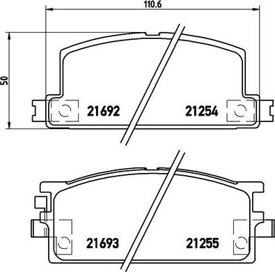 Brembo P 34 001 - Kit pastiglie freno, Freno a disco www.autoricambit.com