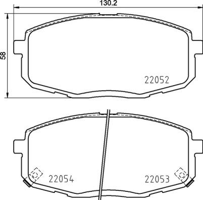 Brembo P 30 099 - Kit pastiglie freno, Freno a disco www.autoricambit.com