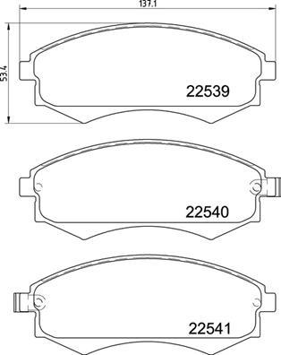 Brembo P 30 097 - Kit pastiglie freno, Freno a disco www.autoricambit.com