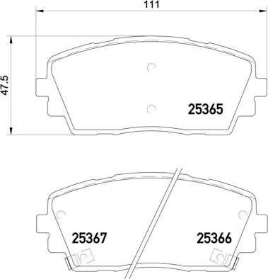 Brembo P 30 053 - Kit pastiglie freno, Freno a disco www.autoricambit.com