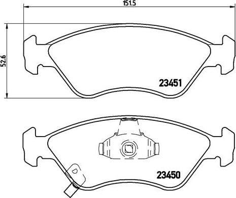 Brembo P 30 007 - Kit pastiglie freno, Freno a disco www.autoricambit.com