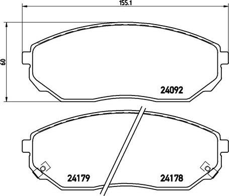 Brembo P 30 019 - Kit pastiglie freno, Freno a disco www.autoricambit.com