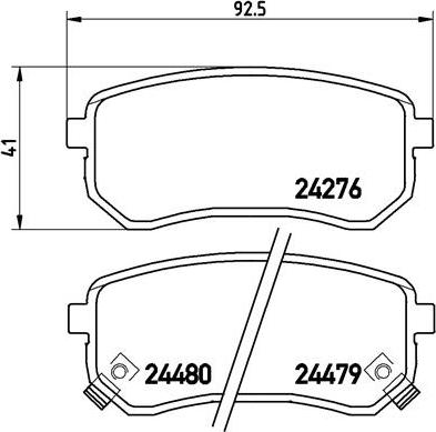 Brembo P 30 033 - Kit pastiglie freno, Freno a disco www.autoricambit.com