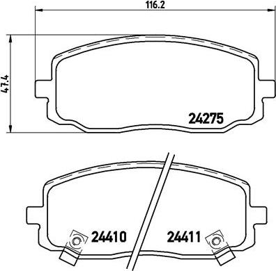 Brembo P 30 032 - Kit pastiglie freno, Freno a disco www.autoricambit.com