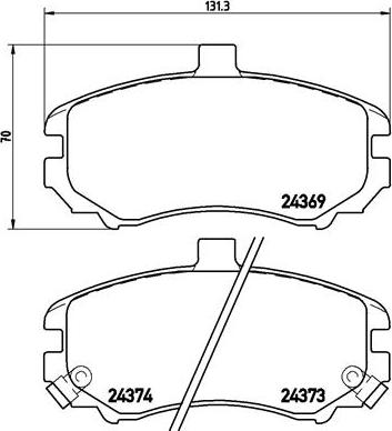 Brembo P30029N - Kit pastiglie freno, Freno a disco www.autoricambit.com