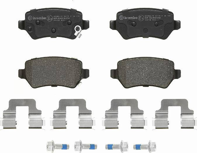 Brembo P 30 120 - Kit pastiglie freno, Freno a disco www.autoricambit.com