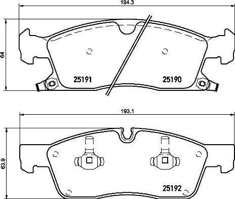 Brembo P 37 015 - Kit pastiglie freno, Freno a disco www.autoricambit.com