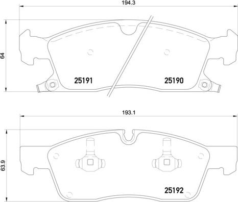 Brembo P 37 017X - Kit pastiglie freno, Freno a disco www.autoricambit.com