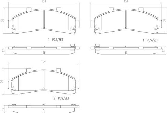 Brembo P 24 041 - Kit pastiglie freno, Freno a disco www.autoricambit.com