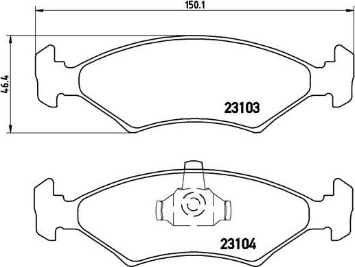 Brembo P 24 043 - Kit pastiglie freno, Freno a disco www.autoricambit.com