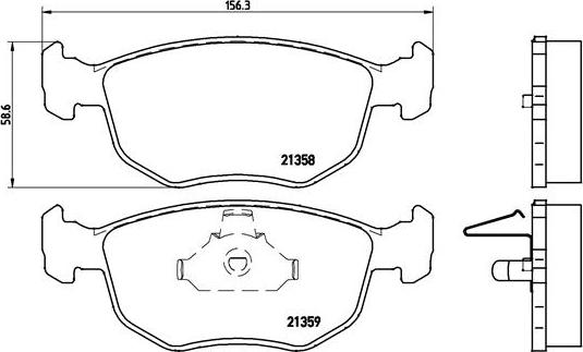 Brembo P 24 069 - Kit pastiglie freno, Freno a disco www.autoricambit.com