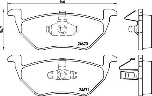 Brembo P 24 085 - Kit pastiglie freno, Freno a disco www.autoricambit.com