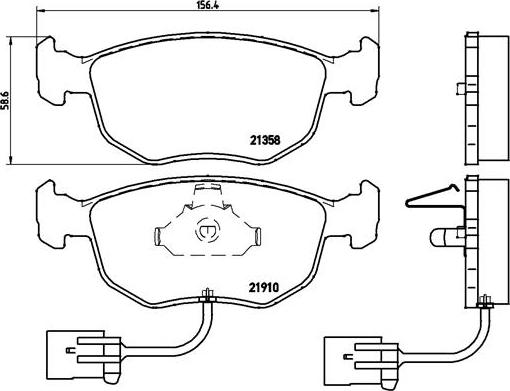 Brembo P 24 035 - Kit pastiglie freno, Freno a disco www.autoricambit.com