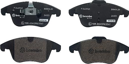 Brembo P 24 076X - Kit pastiglie freno, Freno a disco www.autoricambit.com