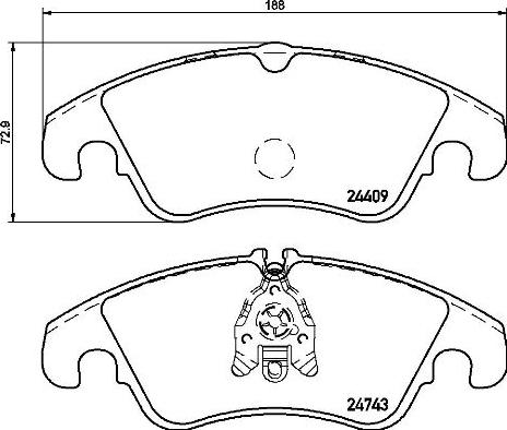 Brembo P 24 161 - Kit pastiglie freno, Freno a disco www.autoricambit.com