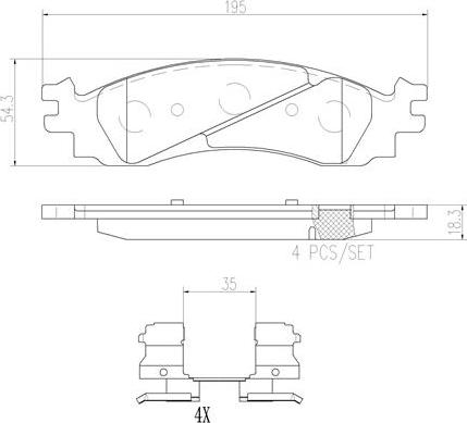 Brembo P24136N - Kit pastiglie freno, Freno a disco www.autoricambit.com