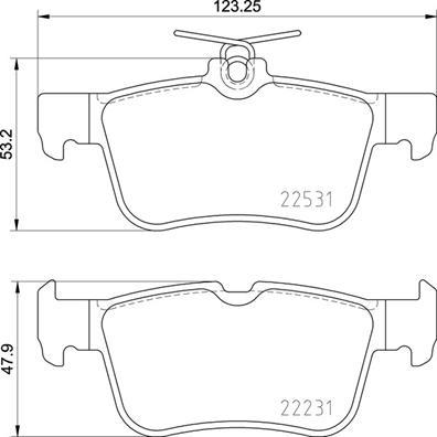 Brembo P 24 175 - Kit pastiglie freno, Freno a disco www.autoricambit.com