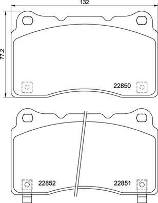 Brembo P 28 099 - Kit pastiglie freno, Freno a disco www.autoricambit.com