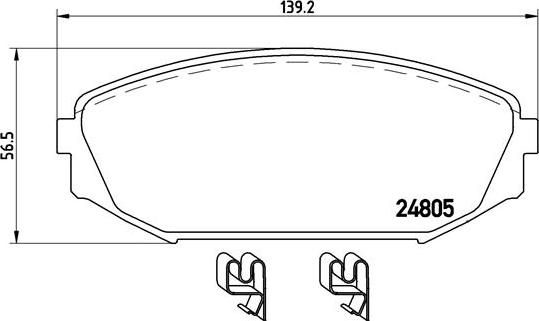 Brembo P 28 049 - Kit pastiglie freno, Freno a disco www.autoricambit.com