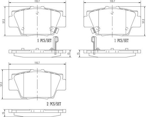 Brembo P28040N - Kit pastiglie freno, Freno a disco www.autoricambit.com