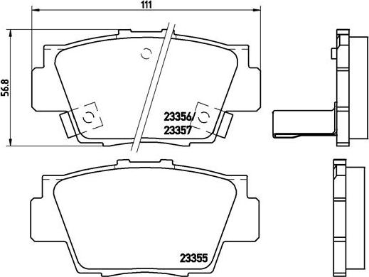 Brembo P 28 040 - Kit pastiglie freno, Freno a disco www.autoricambit.com