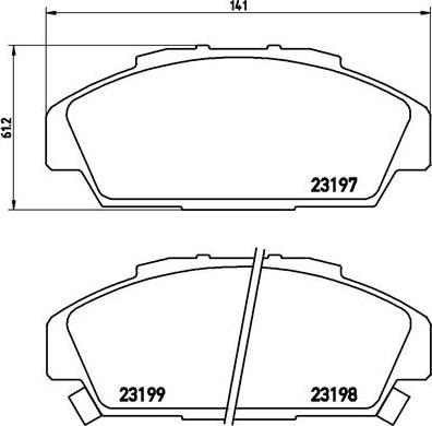 Brembo P 28 041 - Kit pastiglie freno, Freno a disco www.autoricambit.com