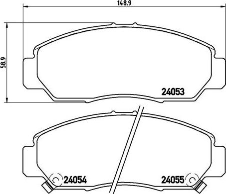 Brembo P 28 047 - Kit pastiglie freno, Freno a disco www.autoricambit.com