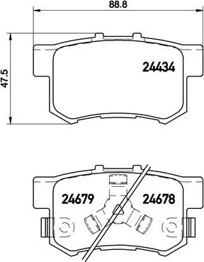 Brembo P 28 061 - Kit pastiglie freno, Freno a disco www.autoricambit.com