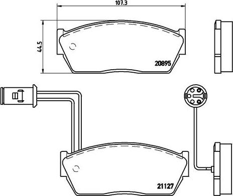 Brembo P 28 009 - Kit pastiglie freno, Freno a disco www.autoricambit.com